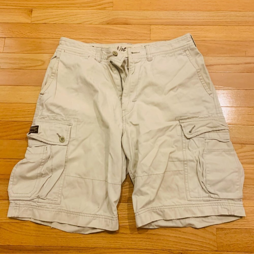 Vintage American Eagle Mens 33 Camo Cargo Shorts Heavy